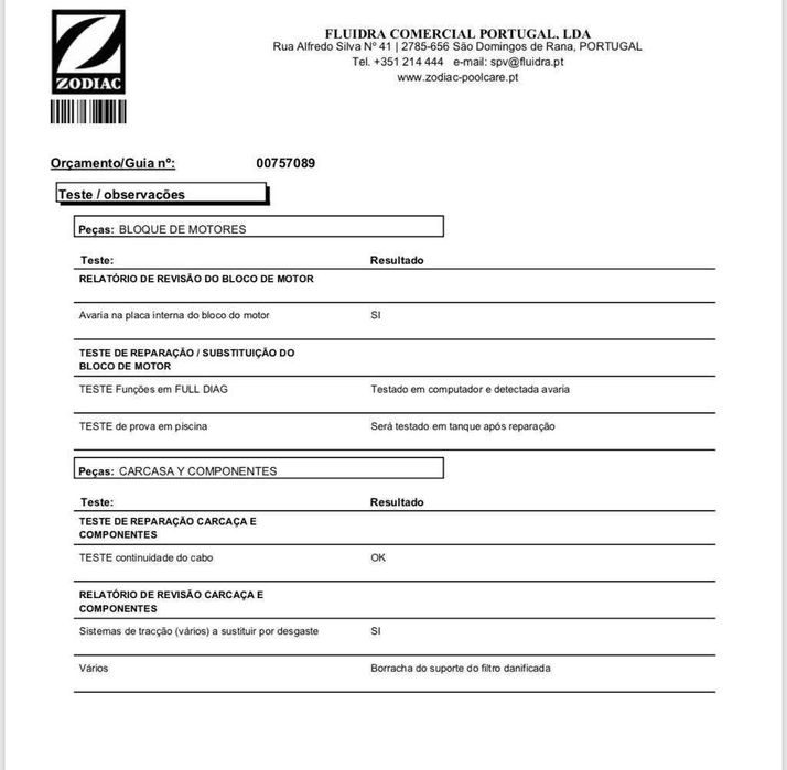 Robot piscina Zodiac