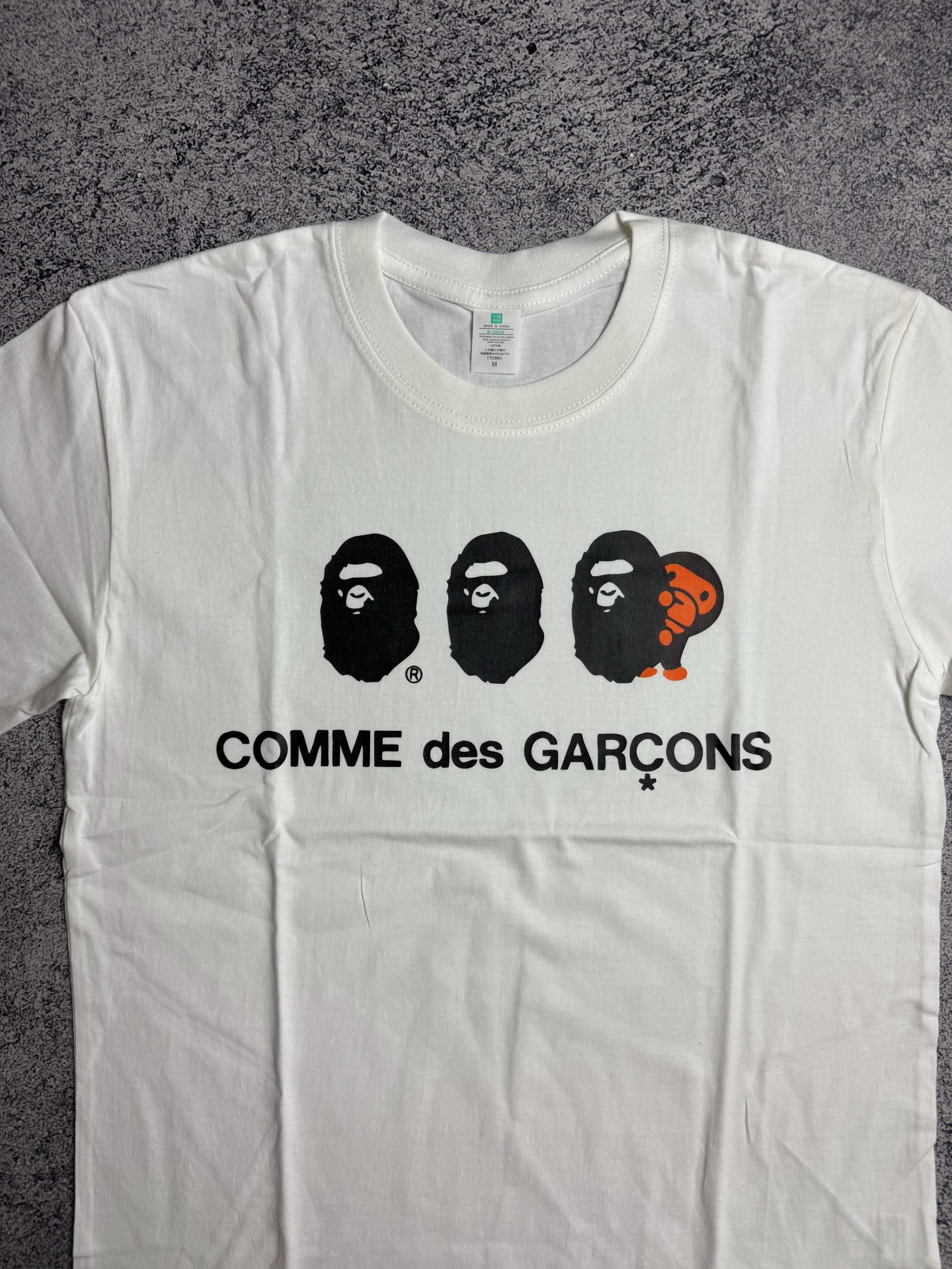 БЕЗ ПЕРЕДОПЛАТ! Футболка Bape X Comme des garcons CDG