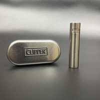 Clipper metal silver зажигалка клипер запальничка