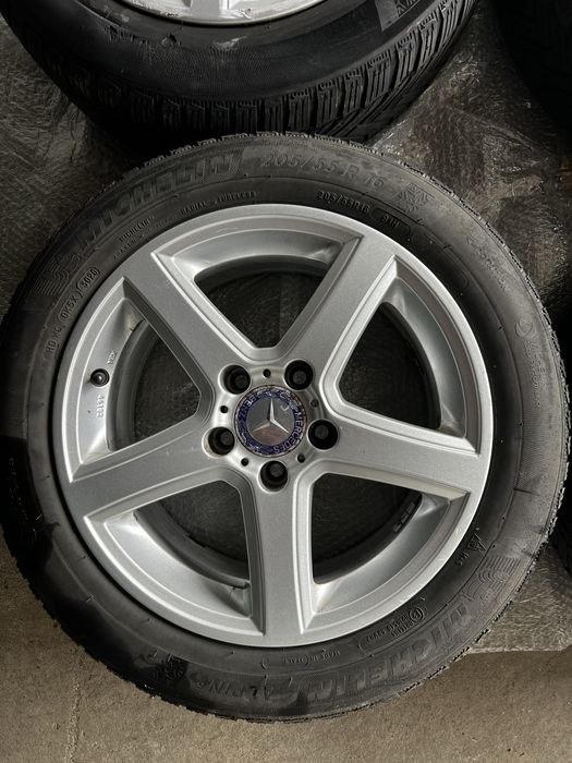 Dezent Kola 205 55 Opony Felgi 16 5x112 ET35 7.5J Zimowe 4-5mm 2020r