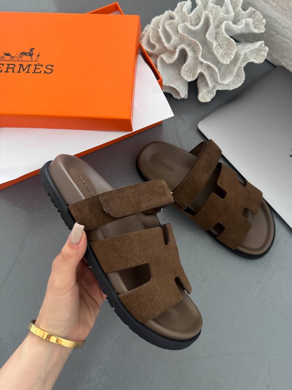 Босоніжки Hermes Sandals Brown
