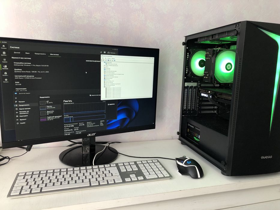 Ігровий компʼютер | RTX 3070 8 Gb / Ryzen 7 3700x / 32 Gb DDR4