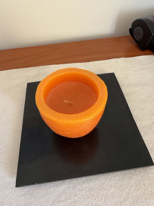 3 bases pretas loiça para velas