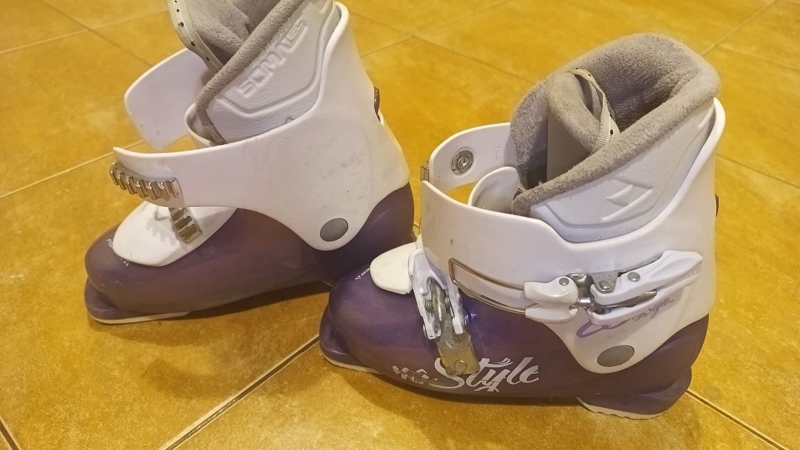 Zestaw narciarski dla dziecka - buty 33 + narty 100 cm