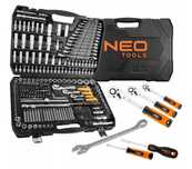 NOWY mega zestaw kluczy narzędzi Neo Tools 10-218 1/2" 3/8" 1/4" 300el