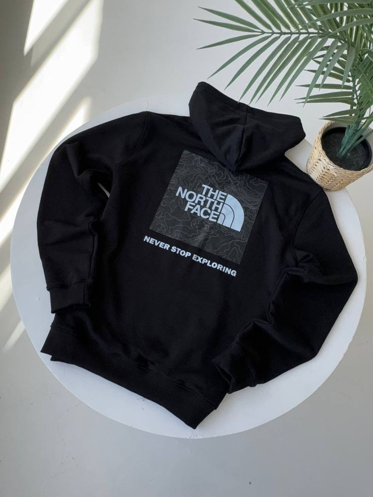 Худі The North Face Box logo/ кофта тнф чорна/ чоловіча кофта tnf/