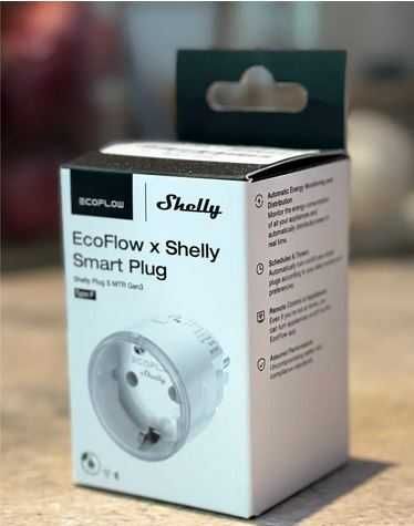 Tomada Inteligente EcoFlow × Shelly Smart Plug