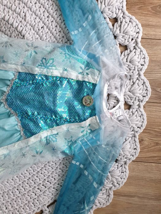 Kostium przebranie Elza Anna Kraina lodu Frizen 134 140