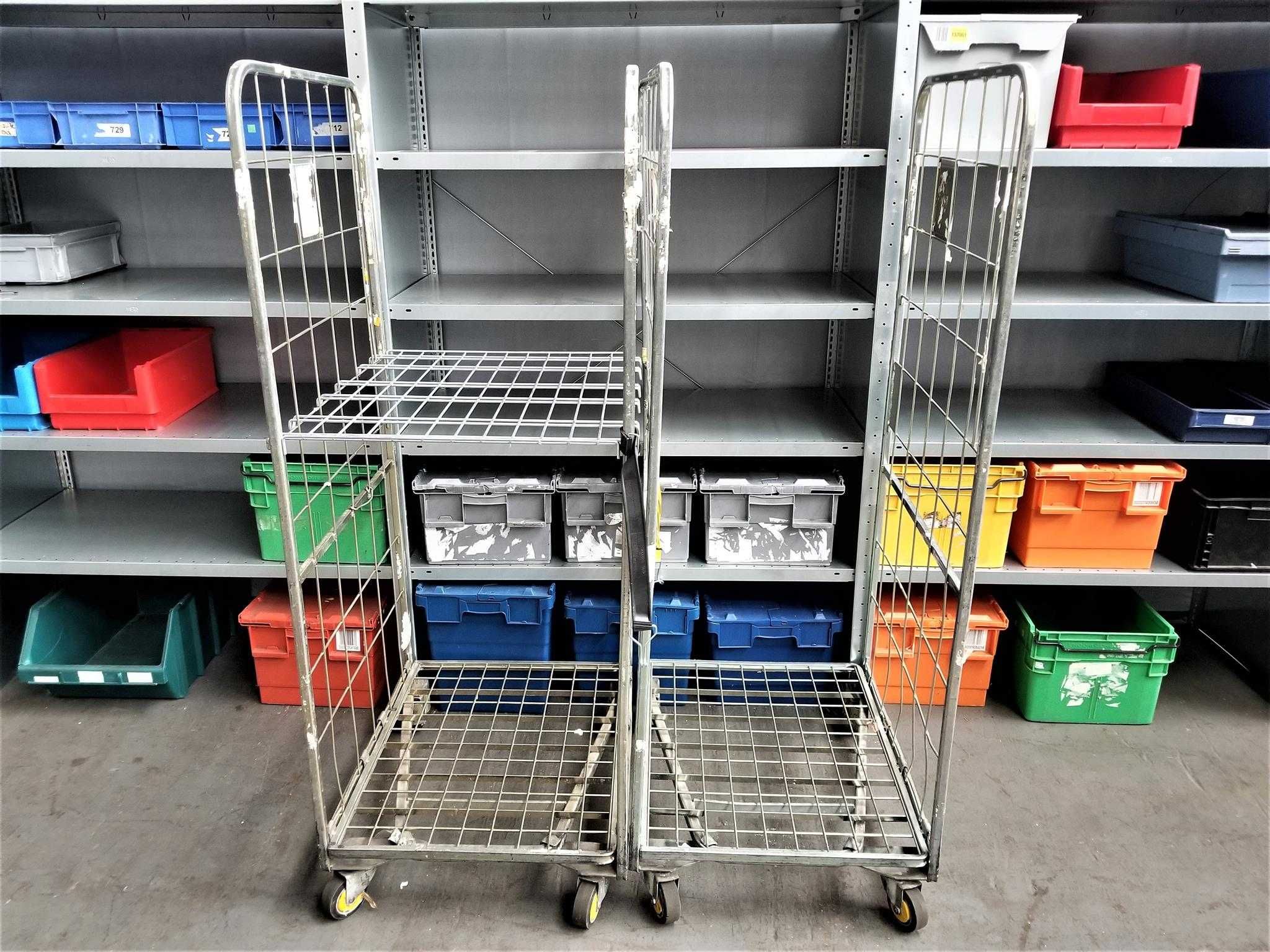 Wózek Transportowy Gniazdowy Magazynowy Kurierski Siatkowy