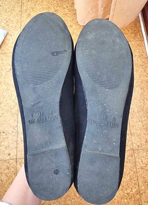 Sabrinas/ sapatos rasos pretos Primark, tamanho 37