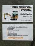Usługi minikoparka + świder/wiertnica
