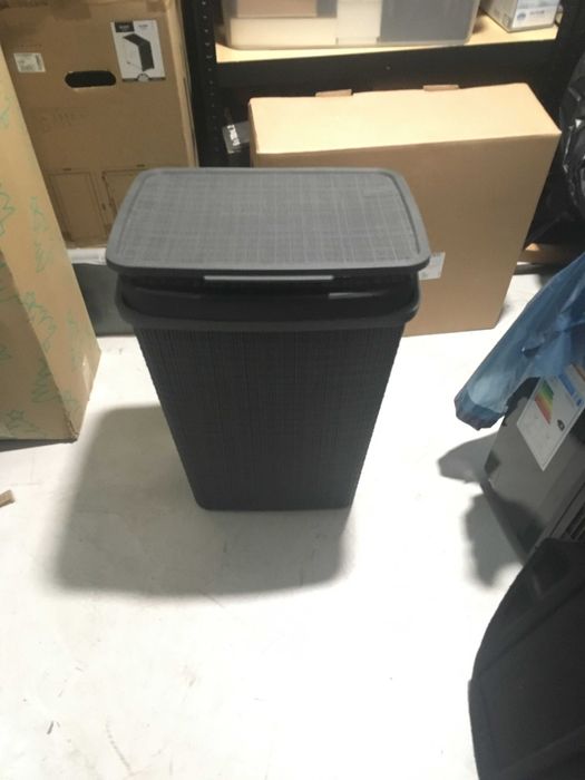 Kosz na bieliznę Curver Jute 58 l ciemny szary