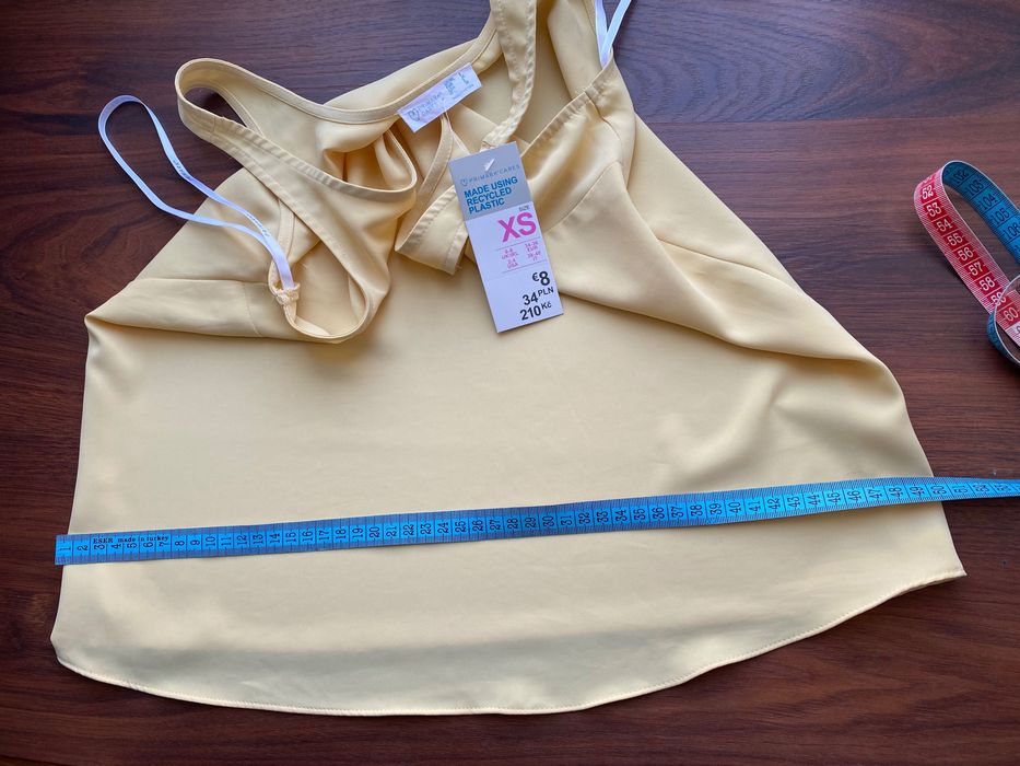 Новий топ Primark XS eu34 uk6 нарядна майка блуза кофточка літня жовта