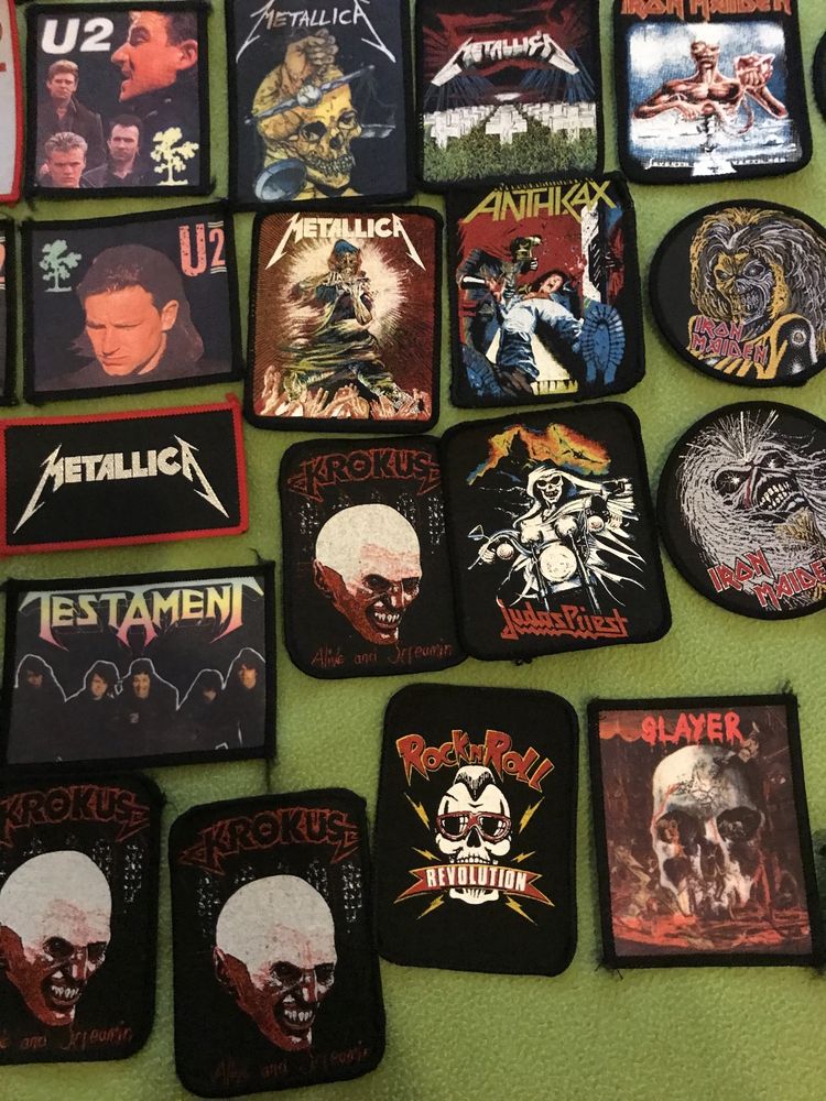 ACDC - Iron Maiden - Metalica - U2 - Patches - Remendos