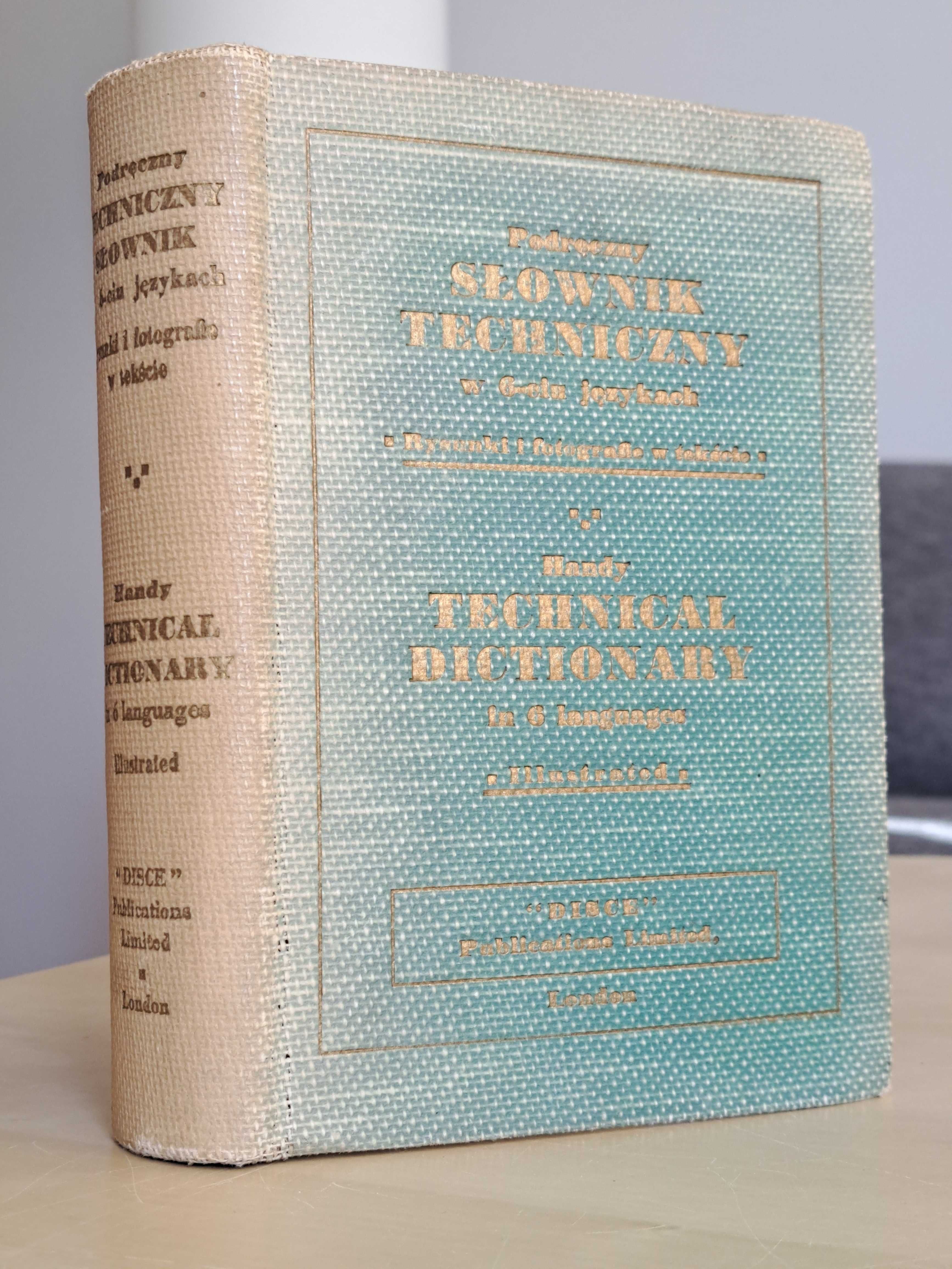 1947 rok. Podręczny słownik techniczny w 6-ciu językach