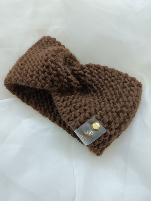 Opaska wełniana handmade rękodzieło