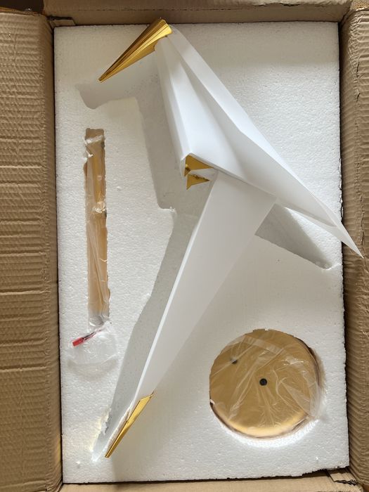 Lampa ptak origami żuraw nowa led