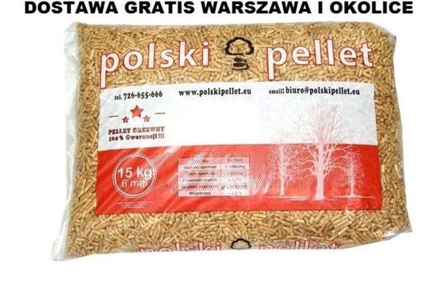Polski Pellet drzewny Warszawa dostawa gratis