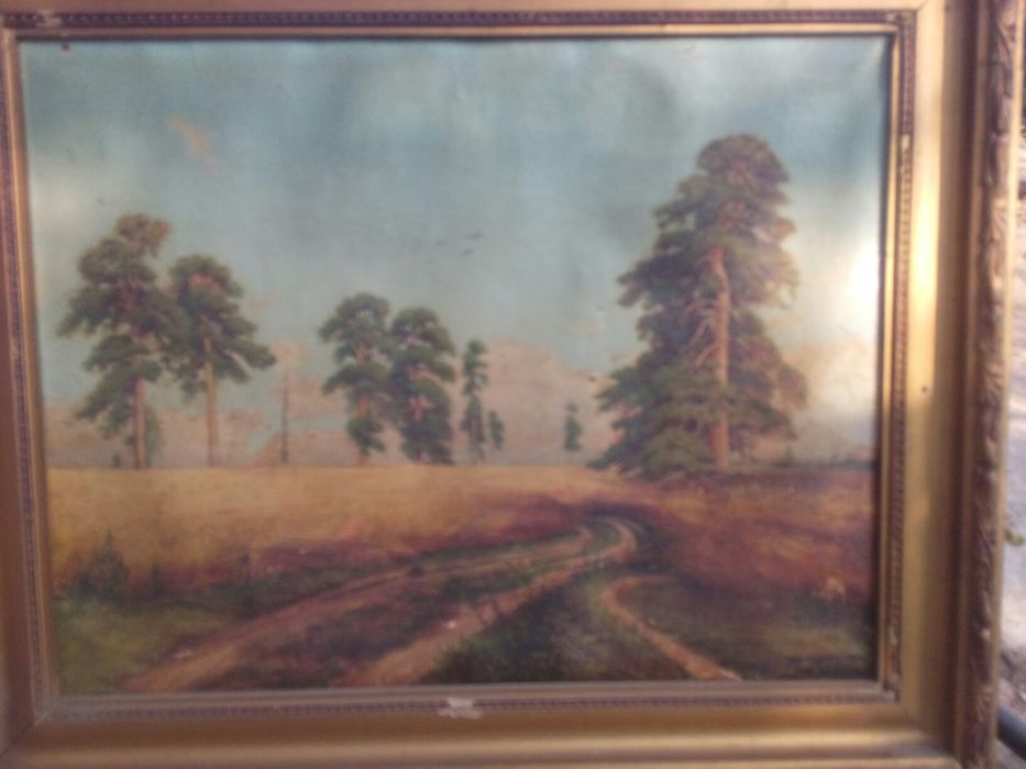 Картина на холсте маслом 1945 г.