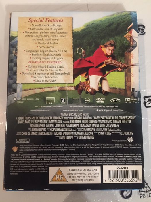 DVD Harry Porter and The Philosophers stone - special edition