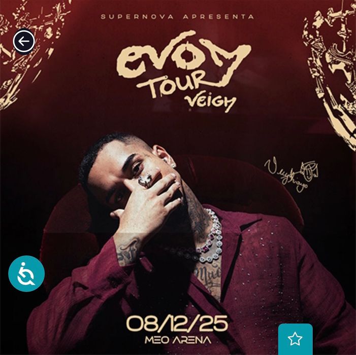 Bilhete Veigh -EU VENCI O MUNDO