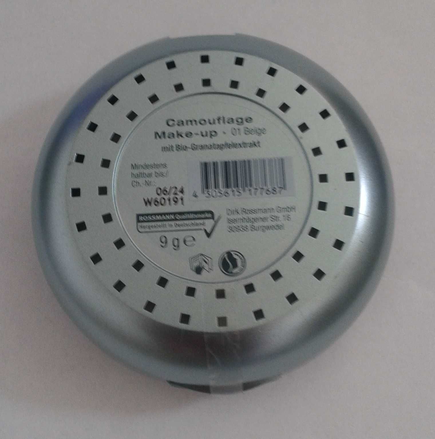 ALTERRA Puder kryjący CAMOUFLAGE 01 Beige nowy z Niemiec