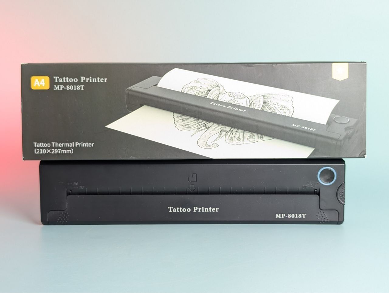 Беспроводной термо принтер Tattoo printer MP-8018T