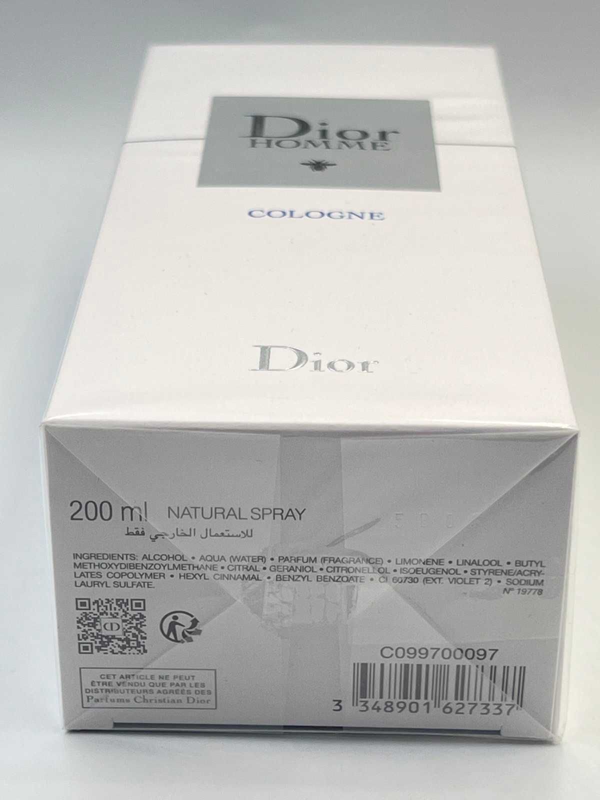 Dior Homme Cologne 200 мл Оригинал