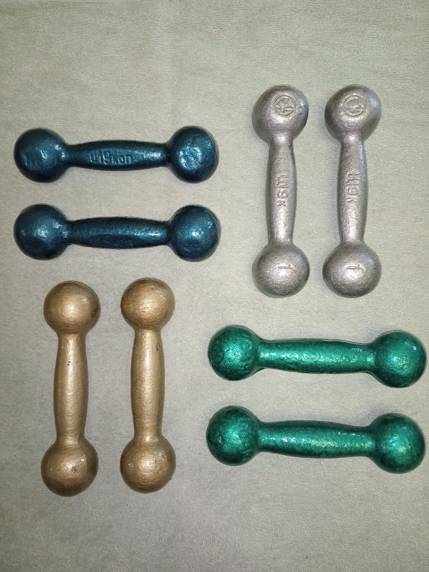 Гантель атлетична 0,5 кг, 1 кг, 2 кг