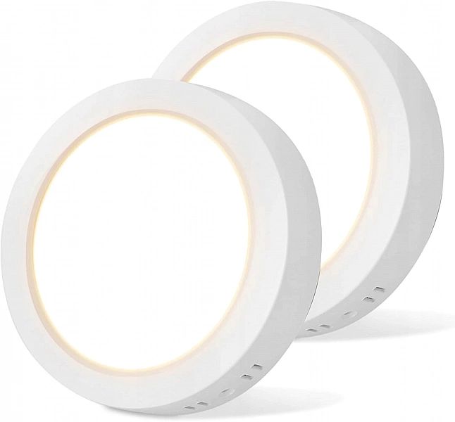 LAMPA SUFITOWA LED, 18W, 3000K, NEUTRALNA BIEL, 1980LM, Ø 22,6cm 2szt.