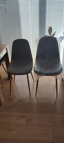 Zestaw 4 krzeseł w stylu skandynawskim