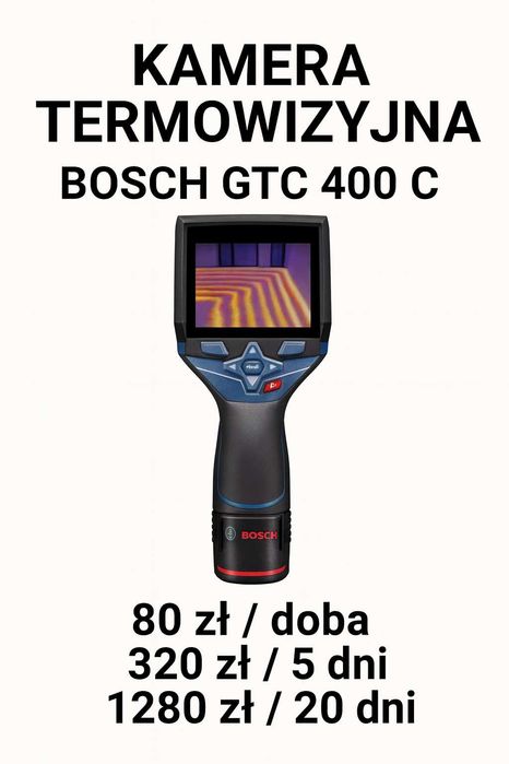 Kamera termowizyjna / Detektor / Niwelator laserowy / Laser WYNAJEM