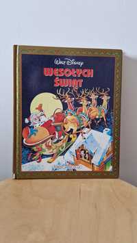 Książka Wesołych Świąt Walt Disney Zbiór opowiadań Kaczor Donald 1991