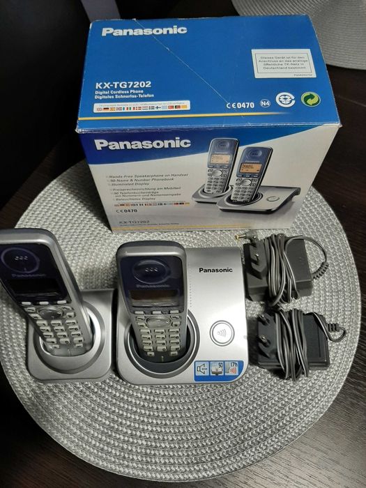 Telefon bezprzewodowy Panasonic KX-TG7202. Stan jak nowy.