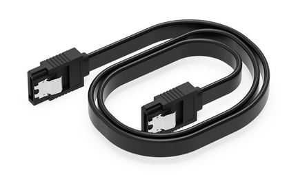 ZESTAW zawiera : 2 SZTUKI Kabel SATA III 6Gb/s o różnych wtykach