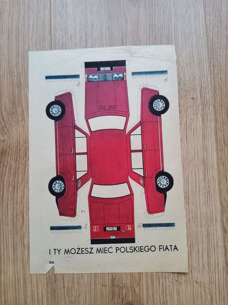 Mały Modelarz Samochód Polonez 10/1979 + dodatek