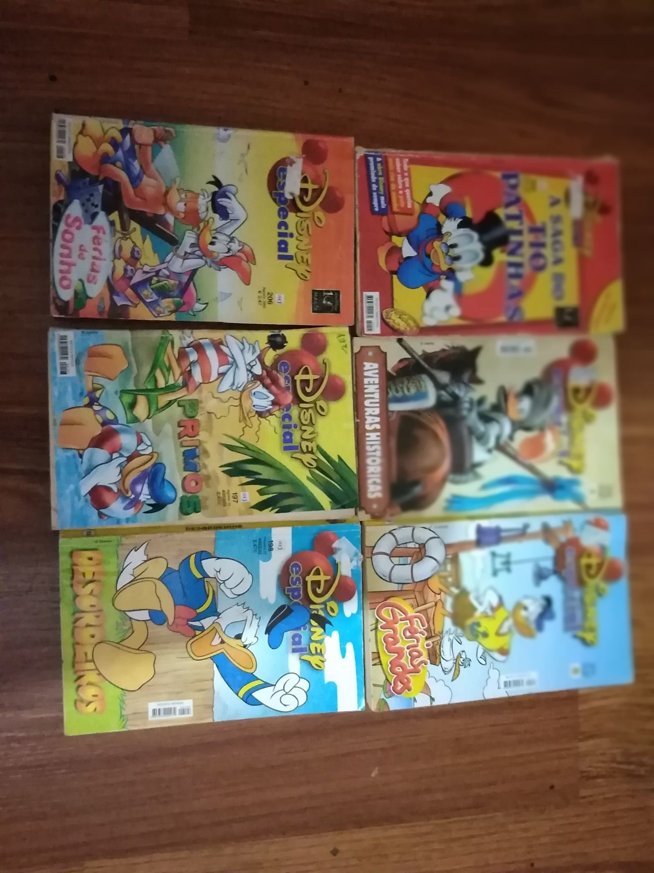 Livros banda desenhada cada exemplar 2,50€