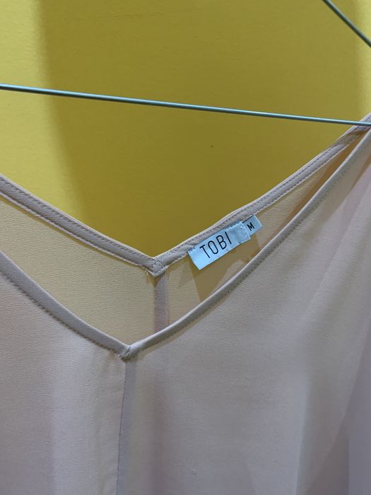 Blusa/túnica rosa bebé “Tobi” tamanho M, larga