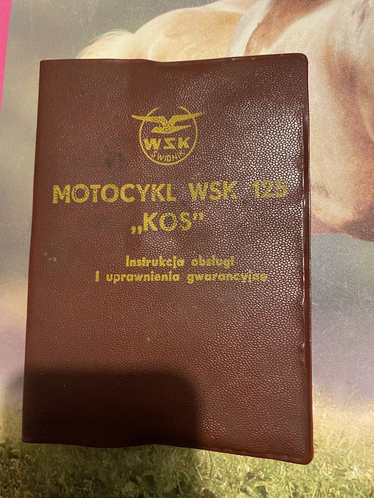 Wsk 125 bardzo ładna inatrukcja obslugi