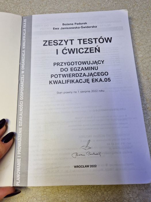 Zeszyt testów i ćwiczeń Bożena Padurek Ewa Janiszewska EKA.05