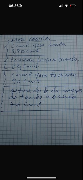 Mesa cozinha bom estado