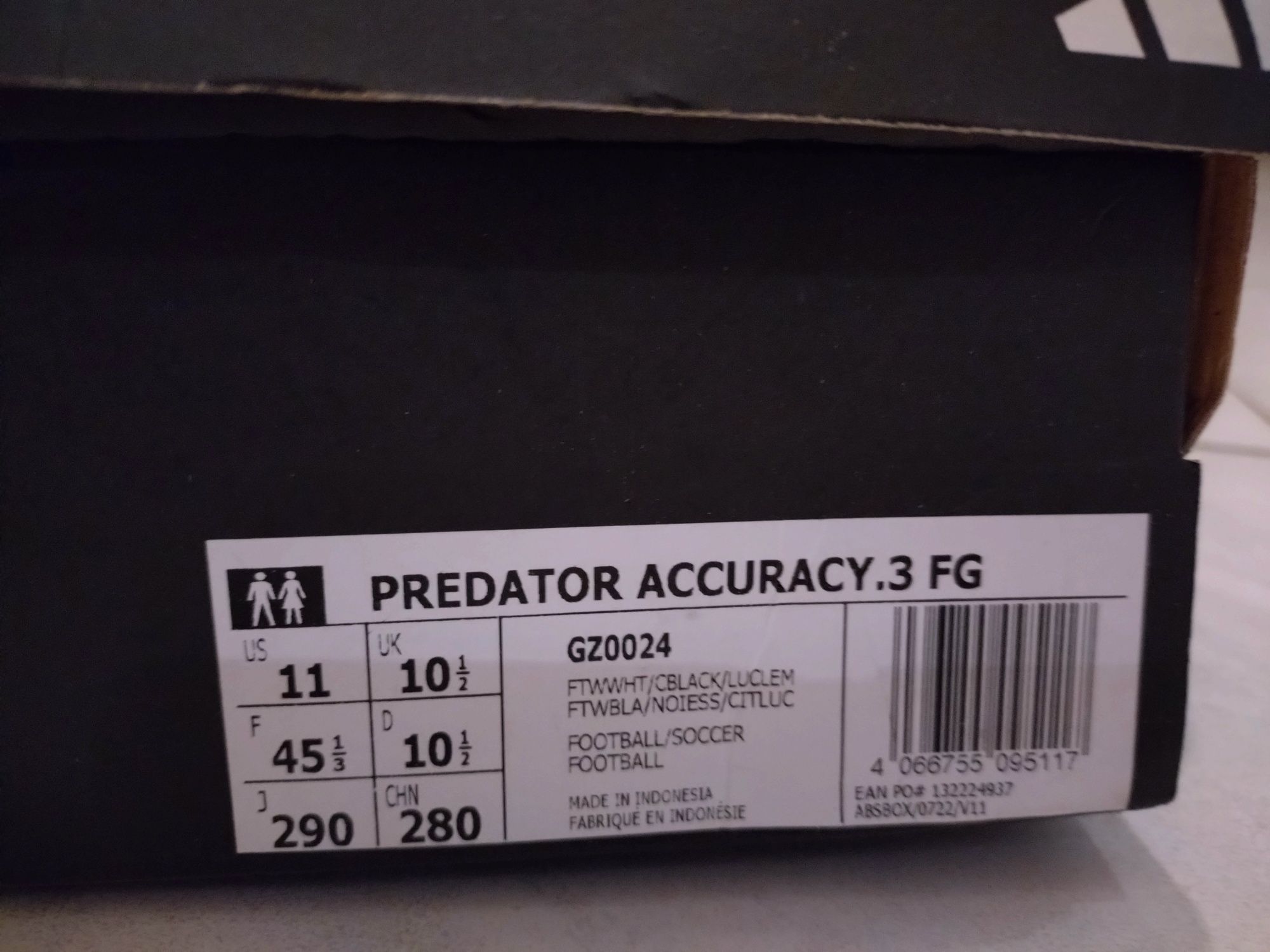 Adidas PREDATOR ACCURACY.3 FG korki 45 1/3