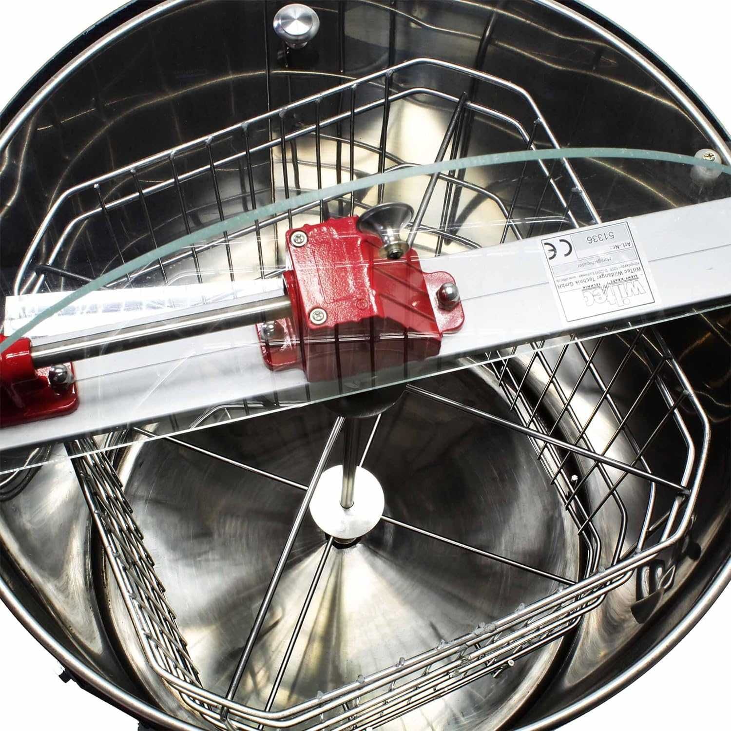 Extrator elétrico de mel 4/8 quadros - Separador centrífugo 140 W Inox