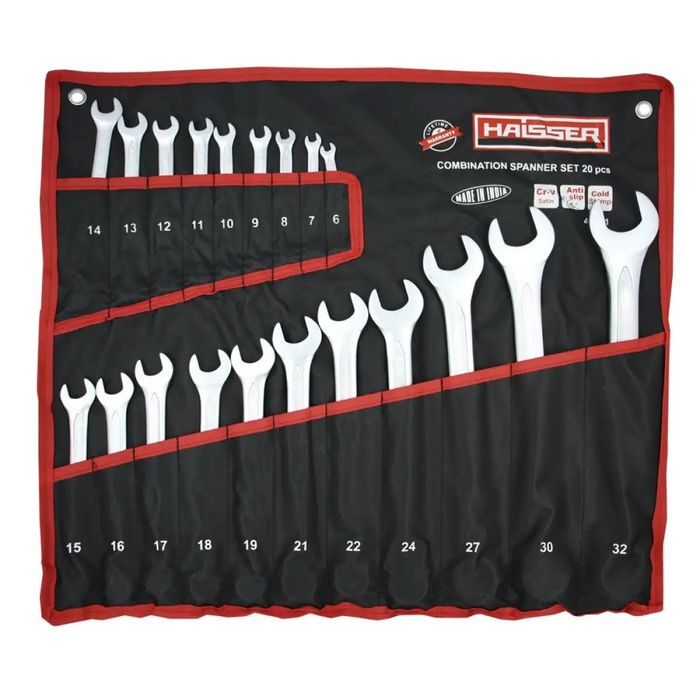 Набір ключів комбінованих COLD STAMPED CRV із 20 од. SATINE