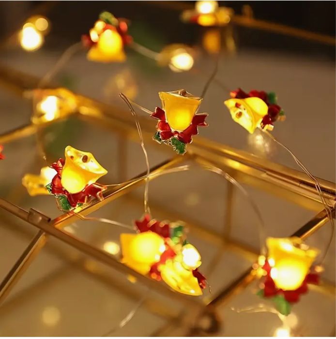 Різдвяні дзвіночки гірлянда Новий Рік