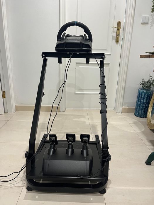 Volante logitech e suporte Vevor