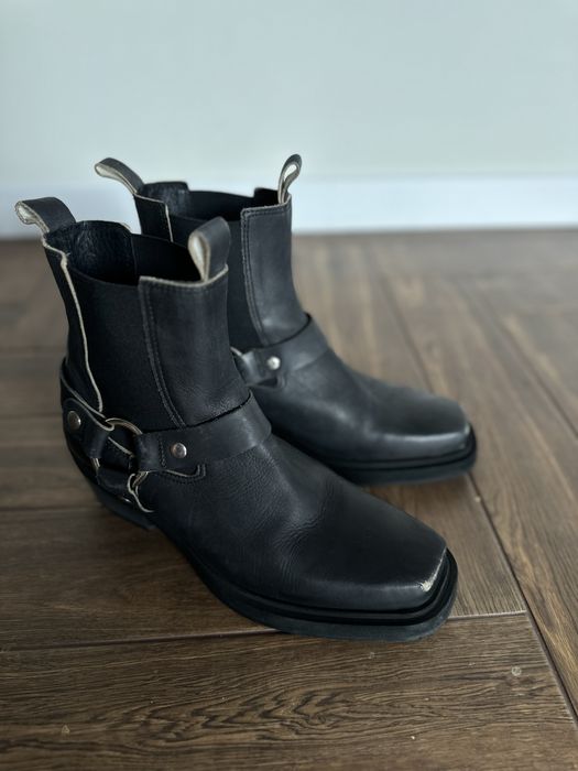 Челсі, байкерські черевики, harness boots, шкіряні черевики