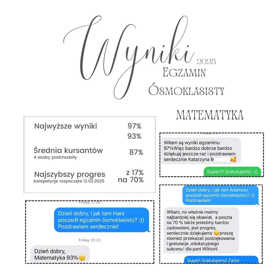 Matematyka podstawowa, egzamin ósmoklasisty, przygotowanie do poprawki