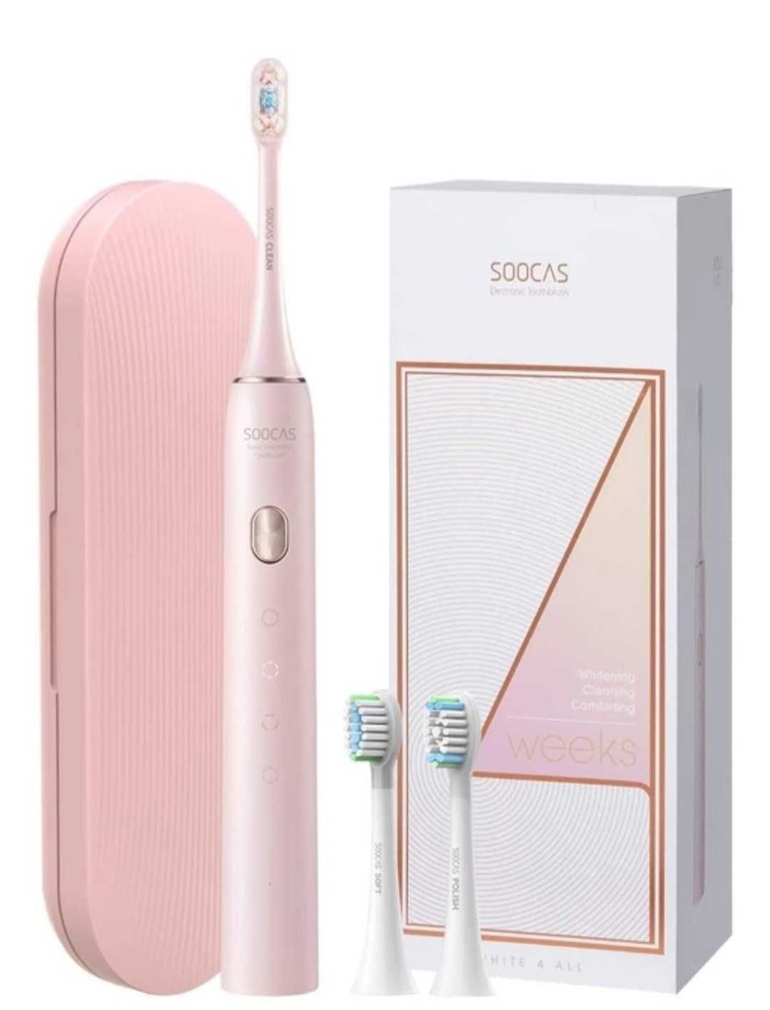 Звукова зубна щітка із футляром SOOCAS X3U Gift Box Global Рожева