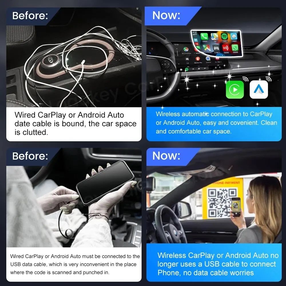 Адаптер CarlinKit 5.0 - бездротовий Apple CarPlay / AndroidAuto